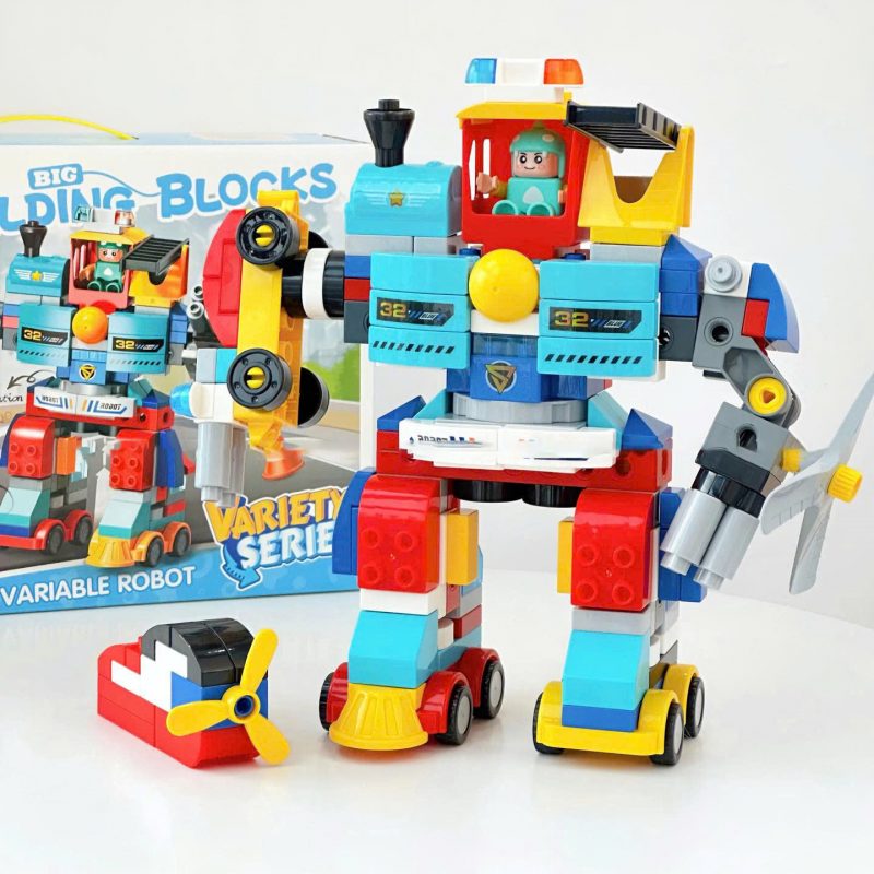 Lego Feelo 172 chi tiết cỡ lớn biến hình robot hoặc dàn xe 14 lego feelo 172 chi tiet co lon bien hinh robot hoac dan xe 7