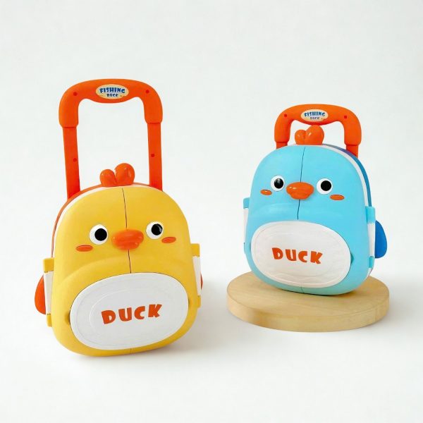 Bộ câu cá nam châm Cute Duck hình vali vịt con dễ thương