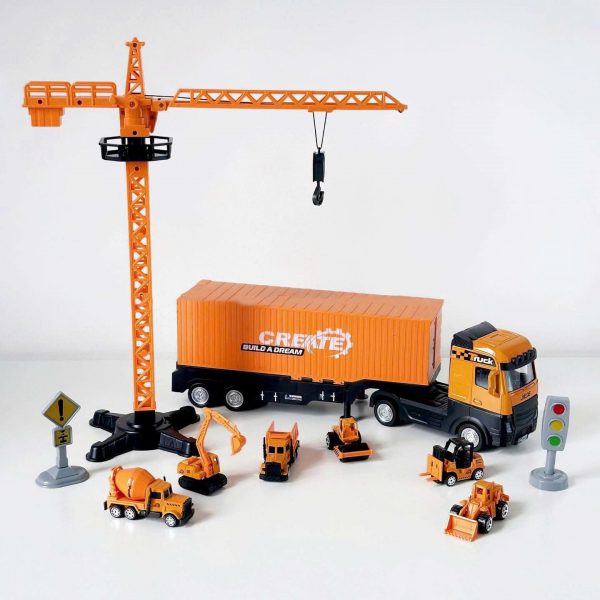 Xe Container biến hình công trường