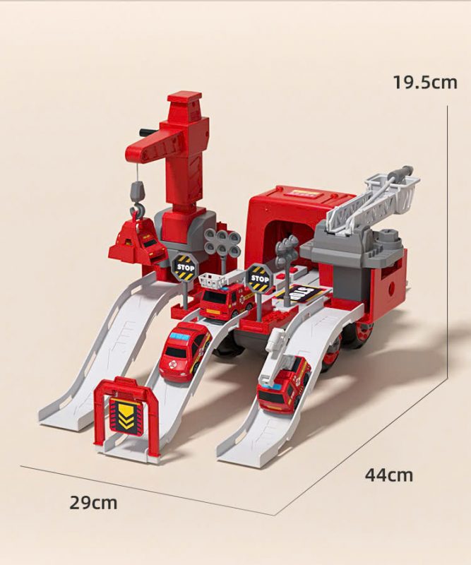 xe cuu hoa bien hinh duong ray kem 4 xe con 6