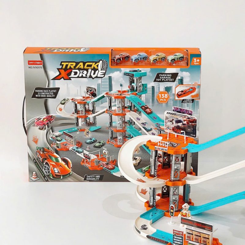 bai do xe track driver voi duong dua nhieu tang 4